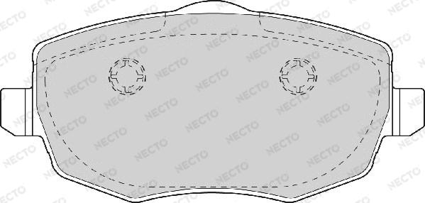 Necto FD7046A - Əyləc altlığı dəsti, əyləc diski furqanavto.az