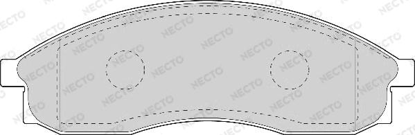 Necto FD7043A - Əyləc altlığı dəsti, əyləc diski furqanavto.az