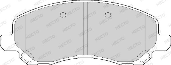 Necto FD7066A - Əyləc altlığı dəsti, əyləc diski furqanavto.az