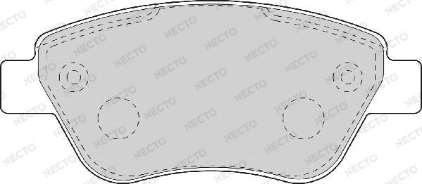 Necto FD7089A - Əyləc altlığı dəsti, əyləc diski furqanavto.az