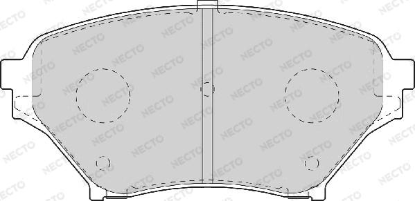 Necto FD7072A - Əyləc altlığı dəsti, əyləc diski furqanavto.az