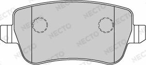 Necto FD7192A - Əyləc altlığı dəsti, əyləc diski furqanavto.az