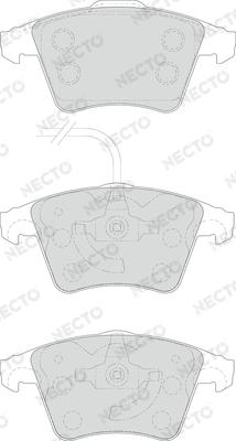 Necto FD7156V - Əyləc altlığı dəsti, əyləc diski furqanavto.az