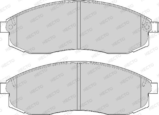 Necto FD7107A - Əyləc altlığı dəsti, əyləc diski furqanavto.az