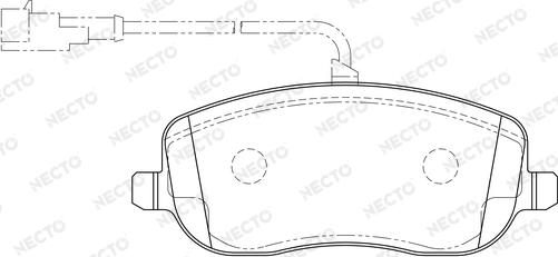 Necto FD7186A - Əyləc altlığı dəsti, əyləc diski furqanavto.az