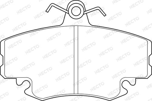 Necto FD7181A - Əyləc altlığı dəsti, əyləc diski furqanavto.az