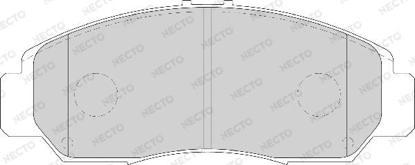 Necto FD7126A - Əyləc altlığı dəsti, əyləc diski furqanavto.az