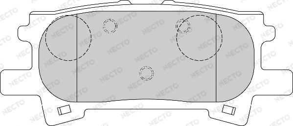 Necto FD7170A - Əyləc altlığı dəsti, əyləc diski furqanavto.az