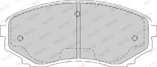 Necto FD7171A - Əyləc altlığı dəsti, əyləc diski furqanavto.az