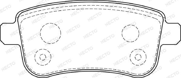 Necto FD7393A - Əyləc altlığı dəsti, əyləc diski furqanavto.az