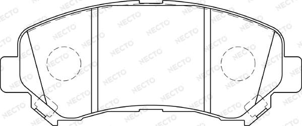 Necto FD7340A - Əyləc altlığı dəsti, əyləc diski furqanavto.az