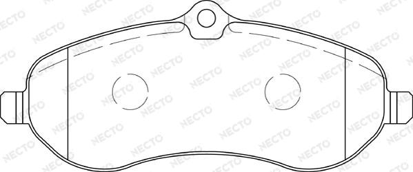 Necto FD7316V - Əyləc altlığı dəsti, əyləc diski furqanavto.az