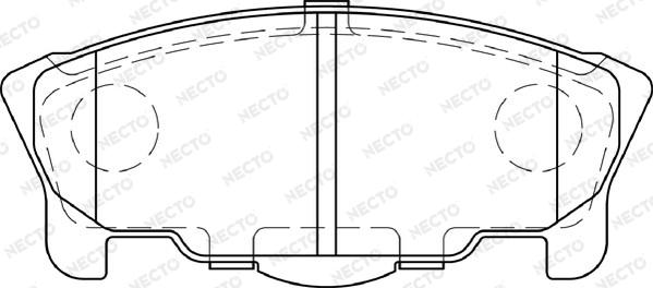 Necto FD7310A - Əyləc altlığı dəsti, əyləc diski furqanavto.az