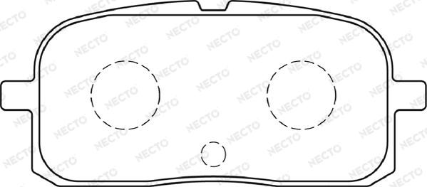 Necto FD7282A - Əyləc altlığı dəsti, əyləc diski furqanavto.az