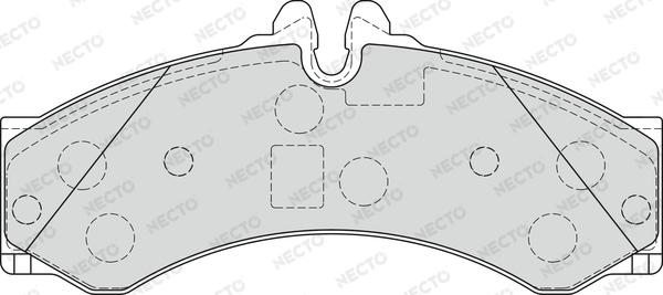 Necto FD7236V - Əyləc altlığı dəsti, əyləc diski furqanavto.az