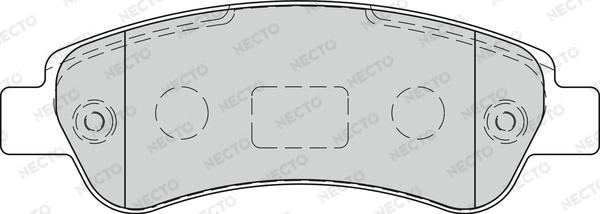 Necto FD7270V - Əyləc altlığı dəsti, əyləc diski furqanavto.az