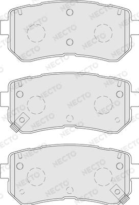 Necto FD7770A - Əyləc altlığı dəsti, əyləc diski furqanavto.az