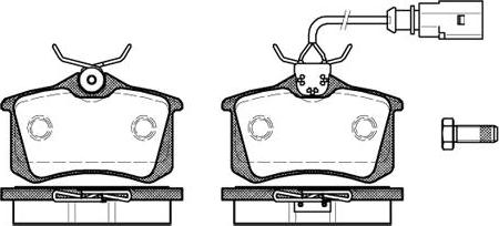 BOSCH BP307 - Əyləc altlığı dəsti, əyləc diski furqanavto.az