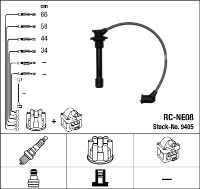 NGK 9405 - Alovlanma kabeli dəsti furqanavto.az