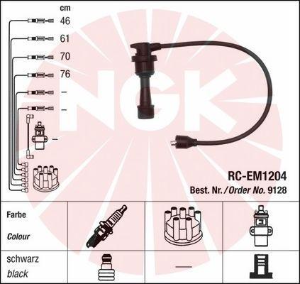 NGK 9128 - Alovlanma kabeli dəsti furqanavto.az