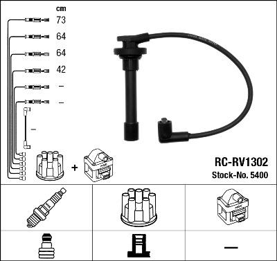 NGK 5400 - Alovlanma kabeli dəsti furqanavto.az