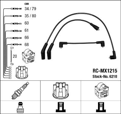 NGK 6218 - Alovlanma kabeli dəsti furqanavto.az