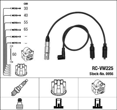 NGK 0956 - Alovlanma kabeli dəsti furqanavto.az