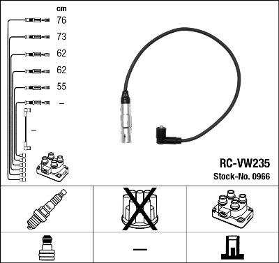 NGK 0966 - Alovlanma kabeli dəsti furqanavto.az