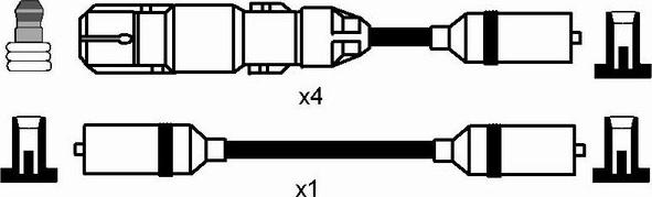 NGK 0961 - Alovlanma kabeli dəsti furqanavto.az