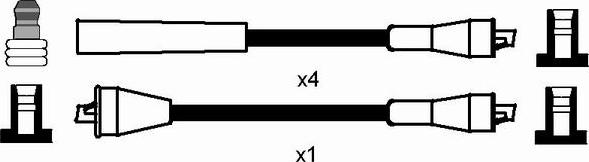NGK 0986 - Alovlanma kabeli dəsti furqanavto.az