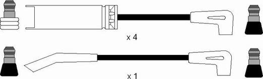 NGK 0593 - Alovlanma kabeli dəsti furqanavto.az