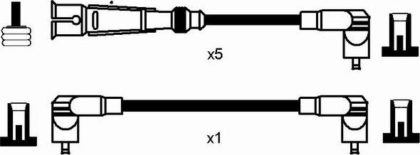 NGK 0511 - Alovlanma kabeli dəsti furqanavto.az