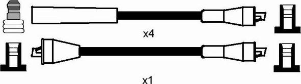 NGK 0772 - Alovlanma kabeli dəsti furqanavto.az