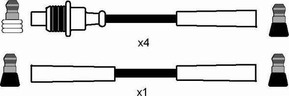 NGK 8495 - Alovlanma kabeli dəsti furqanavto.az