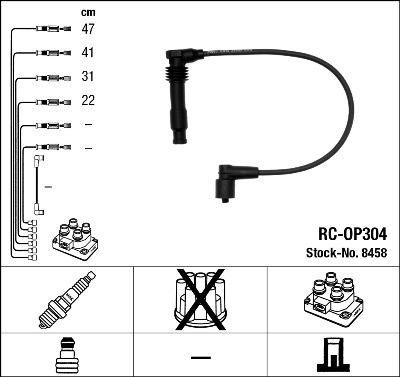 NGK 8458 - Alovlanma kabeli dəsti furqanavto.az