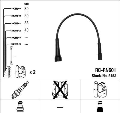 NGK 8183 - Alovlanma kabeli dəsti furqanavto.az