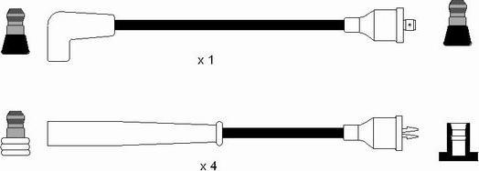 NGK 8290 - Alovlanma kabeli dəsti furqanavto.az