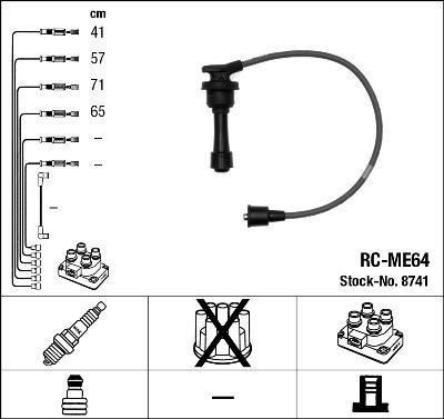 NGK 8741 - Alovlanma kabeli dəsti furqanavto.az