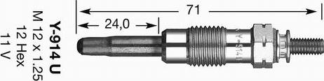 NGK 2643 - İşıqlandırma şamı furqanavto.az