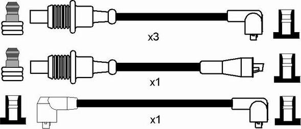 NGK 7156 - Alovlanma kabeli dəsti furqanavto.az