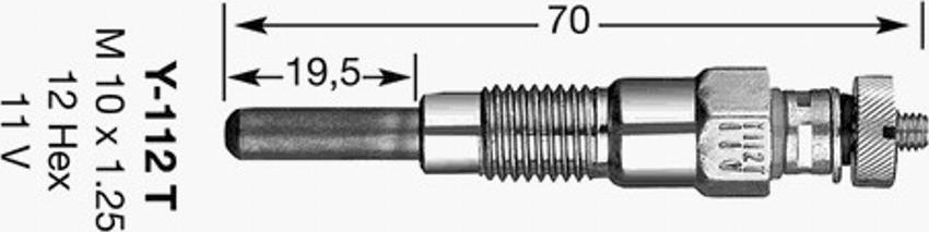 NGK Y-112T - İşıqlandırma şamı furqanavto.az