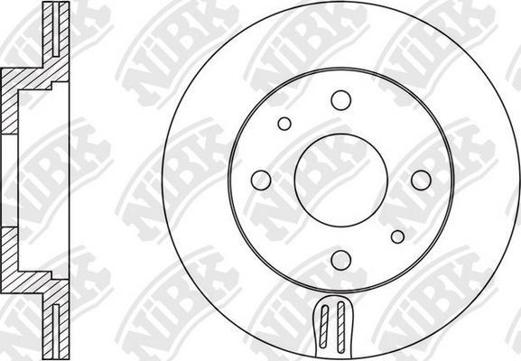 NiBK RN1598 - Əyləc Diski furqanavto.az