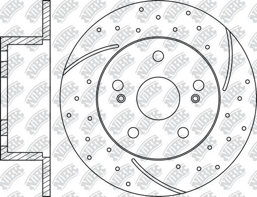 NiBK RN1092DSET - Yüksək Performanslı Əyləc Diski furqanavto.az
