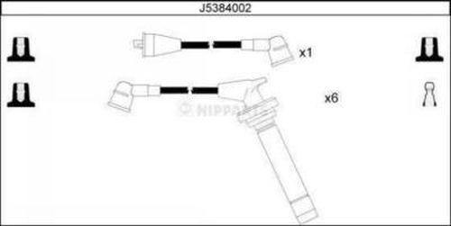 Nipparts J5384002 - Alovlanma kabeli dəsti furqanavto.az