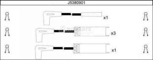 Nipparts J5380901 - Alovlanma kabeli dəsti furqanavto.az