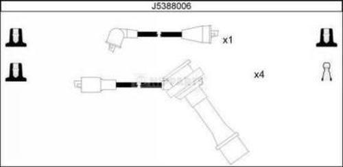 Nipparts J5388006 - Alovlanma kabeli dəsti furqanavto.az
