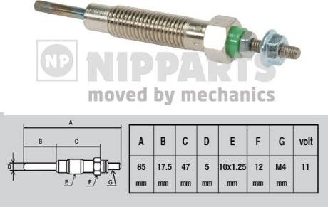 Nipparts J5715004 - İşıqlandırma şamı furqanavto.az