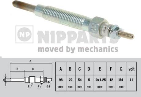 Nipparts J5710503 - İşıqlandırma şamı furqanavto.az