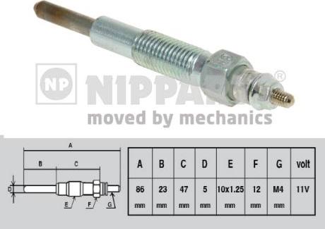 Nipparts J5710301 - İşıqlandırma şamı furqanavto.az