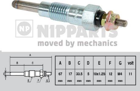 Nipparts J5711007 - İşıqlandırma şamı furqanavto.az